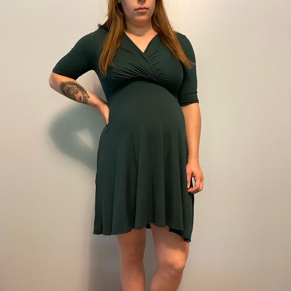 Emerald Maternity tie dress
